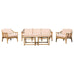 McGuire Organic Modern Rattan Living Room Suite