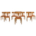 Set of Eight Neoclassical Style Klismos Dining Chairs