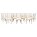 Set of Twelve Louis XVI Gustavian Style Painted Dining Chairs