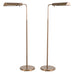 Pair of Casella Bronze Adjustable Pharmacy Floor Lamps
