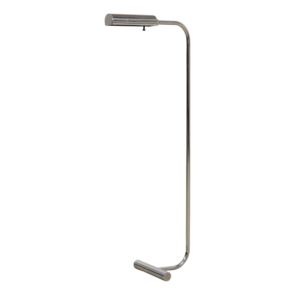 Midcentury Steel and Chrome Pharmacy Floor Lamp after Casella