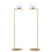 Pair of Michael Anastassiades for Flos Brass Globe IC Floor Lamps