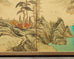 Japanese Style Four Panel Screen Turquoise River Landscape