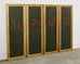 Set Four Chinoiserie Revival Style Framed Painted Panels