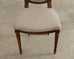 Set of Four French Louis XVI Style Walnut Dining Chairs
