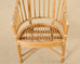 Set of Four McGuire Rattan Barrel Back Dining Chairs