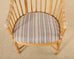 Set of Four McGuire Rattan Barrel Back Dining Chairs