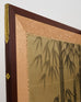 Japanese Showa Four Panel Screen Spring Bamboo Landscape