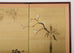 Japanese Showa Four Panel Screen Spring Bamboo Landscape
