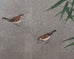 Japanese Showa Four Panel Screen Bamboo in Misty Landscape