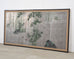 Japanese Showa Four Panel Screen Bamboo in Misty Landscape