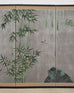 Japanese Showa Four Panel Screen Bamboo in Misty Landscape