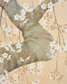Japanese Showa Four Panel Screen Flowering Cherry Blossom