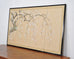 Japanese Showa Four Panel Screen Flowering Cherry Blossom