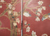 Chinese Export Four Panel Red Lacquered Chinoiserie Gilt Screen