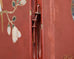 Chinese Export Four Panel Red Lacquered Chinoiserie Gilt Screen