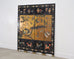 Chinese Export Lacquered Gilt Coromandel Screen Cranes and Ducks