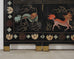 Chinese Export Lacquered Gilt Coromandel Screen Cranes and Ducks