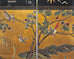 Chinese Export Lacquered Gilt Coromandel Screen Cranes and Ducks