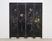 Chinese Export Lacquered Gilt Coromandel Screen Cranes and Ducks