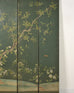 English Chinoiserie Decorated Flora and Fauna Folding Screen