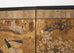 Weathered Japanese Meiji Four Panel Screen Tale of Genji