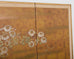 Japanese Showa Four Panel Screen Gilt Moriage Flowers