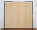 Japanese Showa Four Panel Screen Spring River Landscape 5 Ft.