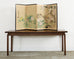 Asian Four Panel Byobu Screen Hundred Flowers Bloom