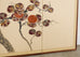 Japanese Showa Four Panel Screen Fruiting Pomegranate Tree