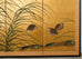 Japanese Showa Four Panel Screen Quail Amid Autumn Grasses