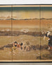 Japanese Showa Screen Shell Gathering After Katsushika Hokusai