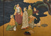 Japanese Showa Four Panel Screen Nanban Ship on Gilt