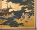 Japanese Showa Four Panel Screen Nanban Ship on Gilt