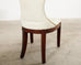 Set of Four Ralph Lauren Regency Style Leather Dining Chairs