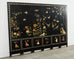 Chinese Six Panel Carved Soapstone Coromandel Lacquer Screen