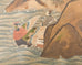 Japanese Edo Four Panel Screen Tale of Taishokan