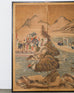 Japanese Edo Four Panel Screen Tale of Taishokan