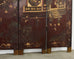 Chinese Export Qing Lacquered Four Panel Coromandel Screen