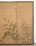 Japanese Meiji Four Panel Screen After Tawaraya Sotatsu