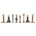 Set of Eight Mounted Ostrich Egg Finials by Artist Ira Yeager