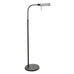 Modern Style Brushed Steel Adjustable Pharmacy Floor Lamp