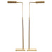 Pair of Koch & Lowy OMI Patinated Brass Pharmacy Floor Lamps
