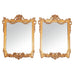 Pair of 19th C. French Louis XVI Style Giltwood Mirrors 4.6 Ft