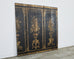 Neoclassical Style Lacquered Five Panel Screen Fragment