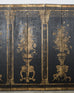 Neoclassical Style Lacquered Five Panel Screen Fragment