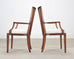 Set of Six Barbara Barry for Baker Spindle Back Dining Chairs
