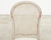 Set of Six Swedish Gustavian Style Painted Cane Dining Chairs