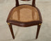 Set of Eight Louis XVI Style Bronze Ormolu Caned Dining Chairs