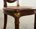 Set of Eight Louis XVI Style Bronze Ormolu Caned Dining Chairs